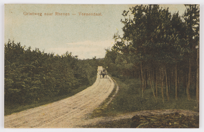 18245 Gezicht op de Oude Veensegrindweg te Veenendaal.